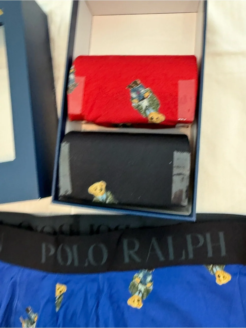 New mens Polo by Ralph Lauren Sz L Boxer Briefs Bear gift box